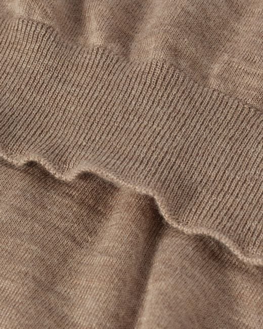 Johnstons Natural Fin Light V Neck Superfine Cashmere Jumper for men
