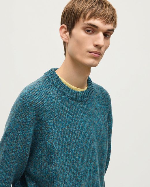 Johnstons Blue Fyfe Cashmere Jumper