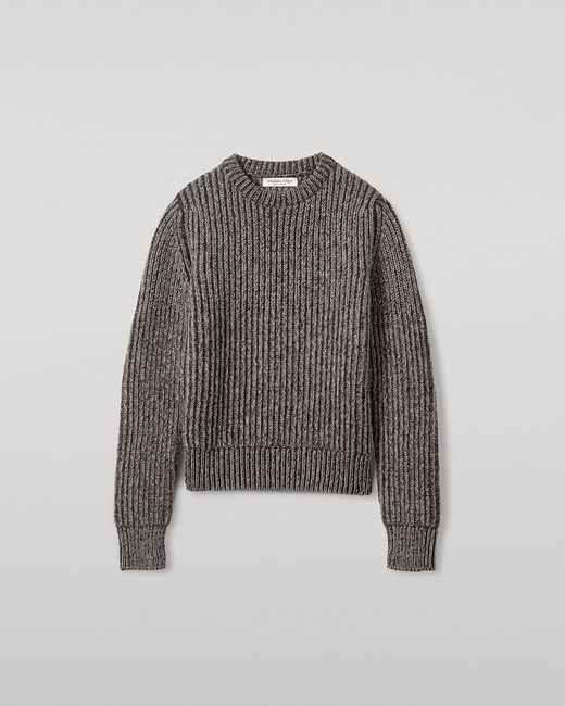 Johnstons Brown High Neck Donegal Cashmere Jumper