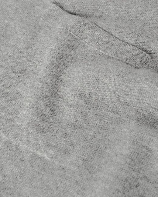 Johnstons Gray Gauzy Pocket Light Cashmere Jumper