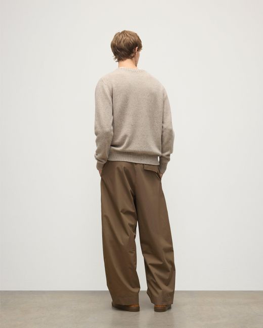 Johnstons Tiree Natural Donegal Cashmere Jumper for men