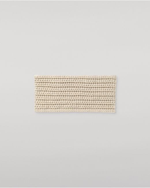 Johnstons White Whittle Cashmere Headband