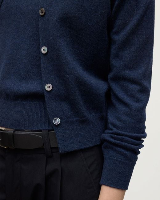 Johnstons Blue Iris Classic Cashmere Cardigan