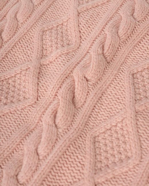 Johnstons Natural Aran Cable Cashmere Tank