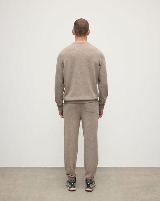Johnstons Natural Kirk Light Cashmere Sweatpants for men