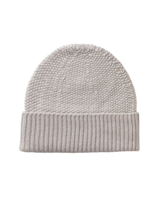 Johnstons Natural Seed Stitch Cashmere Beanie