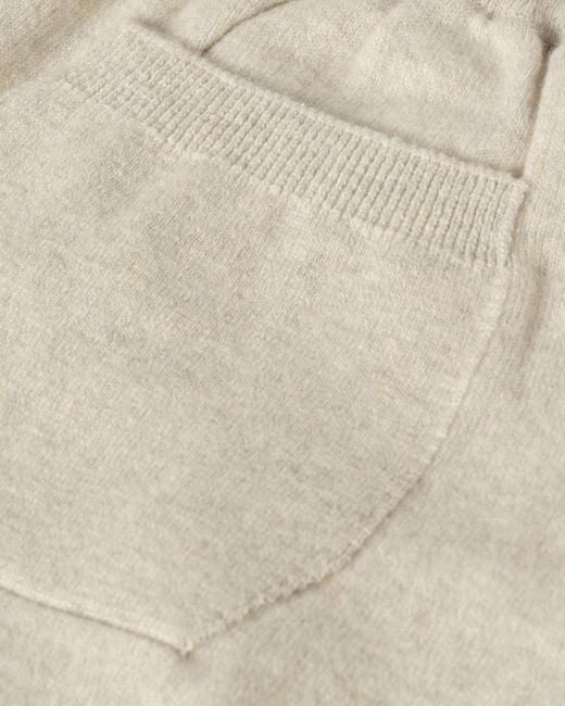 Johnstons White Kirk Natural Cashmere Sweatpants for men