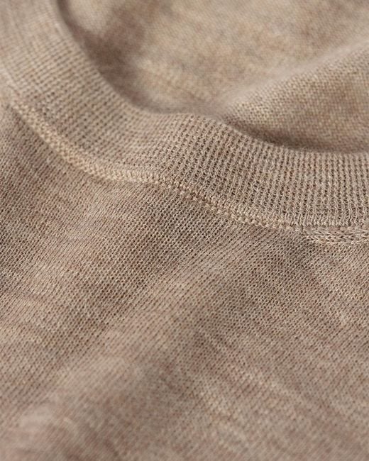 Johnstons Natural Fin Light Superfine Cashmere Jumper for men