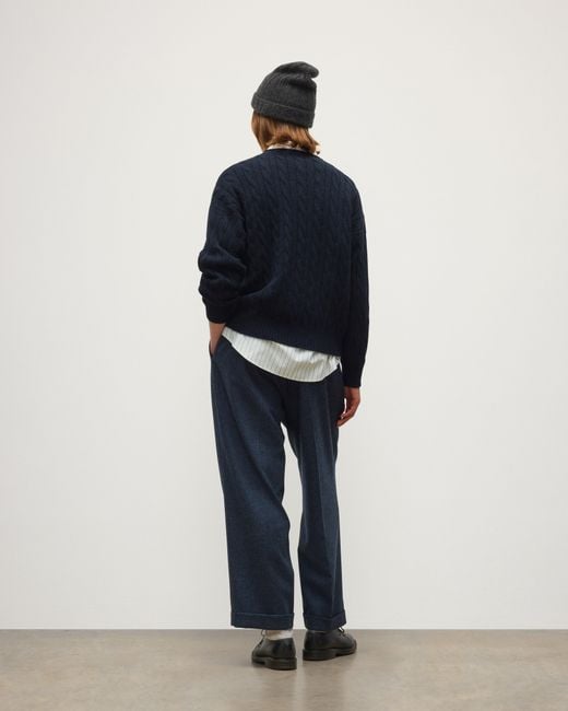 Johnstons Black Kylesku Dark Cashmere Jumper