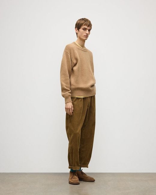 Johnstons Natural Murchison Camel Marble Cashmere & Cotton Jumper
