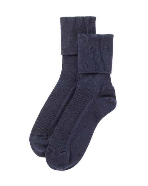 Johnstons Blue Cashmere Socks