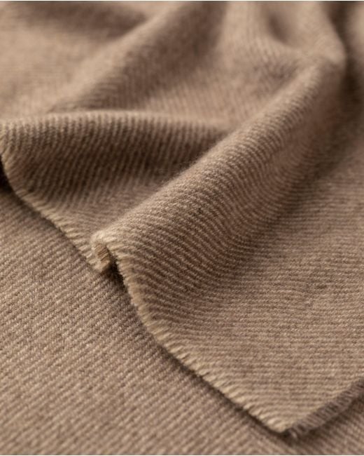 Johnstons Brown Mountain Twill Cashmere Scarf