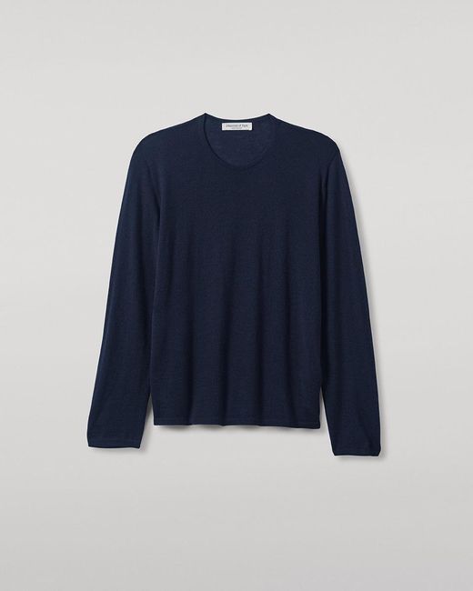 Johnstons Blue Superfine Cashmere Dark Jumper