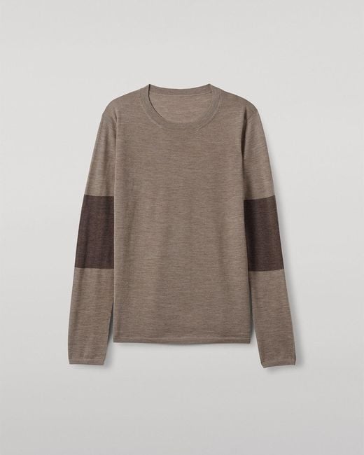 Johnstons Natural Euna Superfine Cashmere T-Shirt