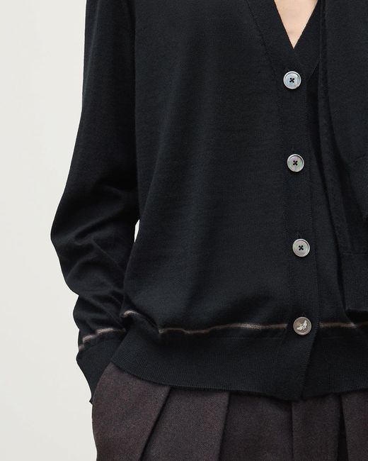 Johnstons Blue Effie Superfine Cashmere Cardigan