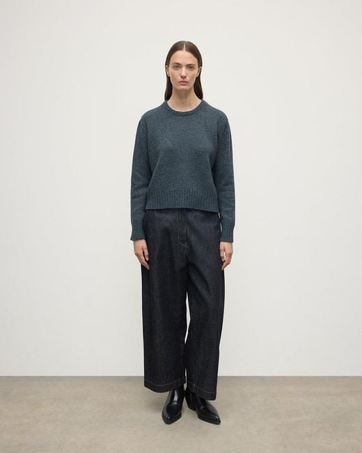 Johnstons Blue Donegal Cashmere Jumper