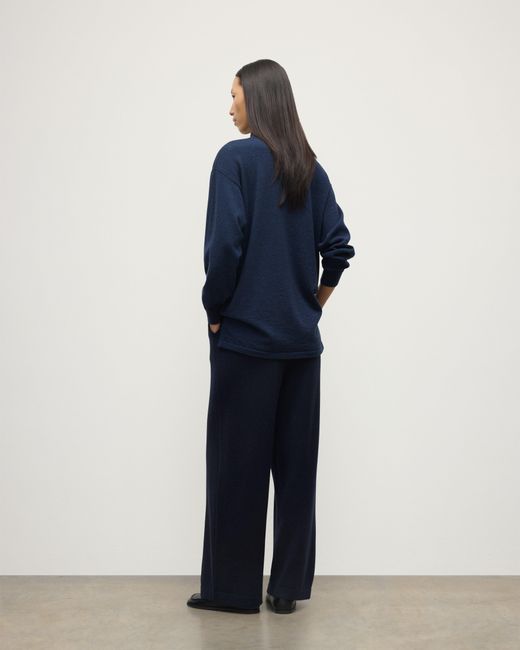 Johnstons Blue Coll Dark Cashmere Trouser