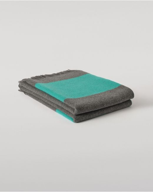 Johnstons Green Stripe Throw