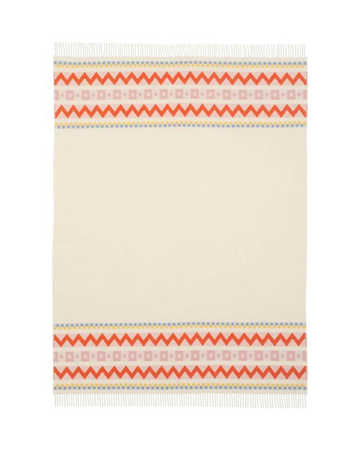 Johnstons Red Children's Zig Zag Blanket