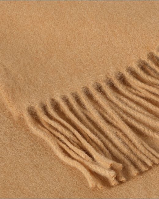 Johnstons Brown Plain Camel Cashmere Throw