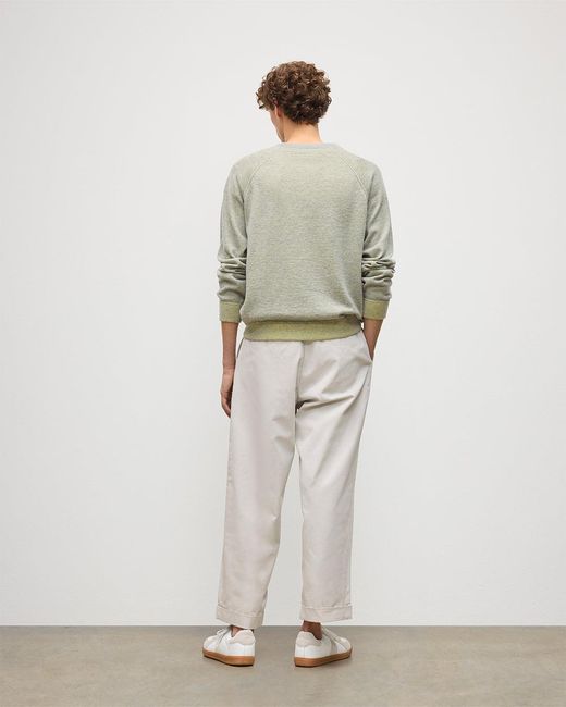 Johnstons White Beach Cashmere Sweatshirt