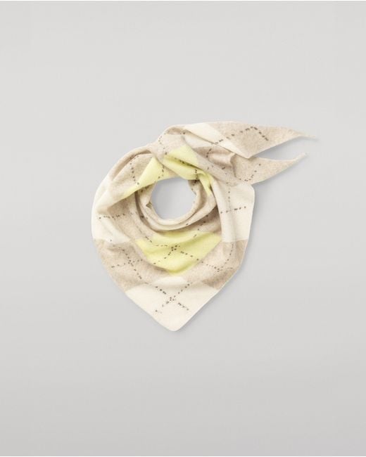 Johnstons Metallic Clan Argyle Cashmere Bandana