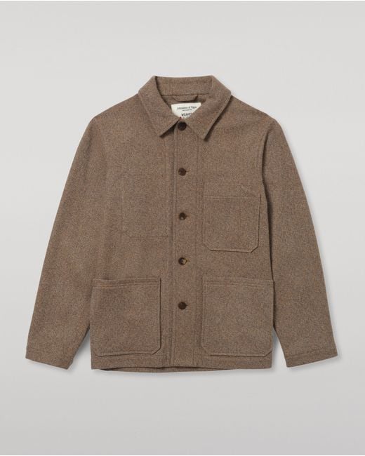 Johnstons White The Weavers Jacket for men