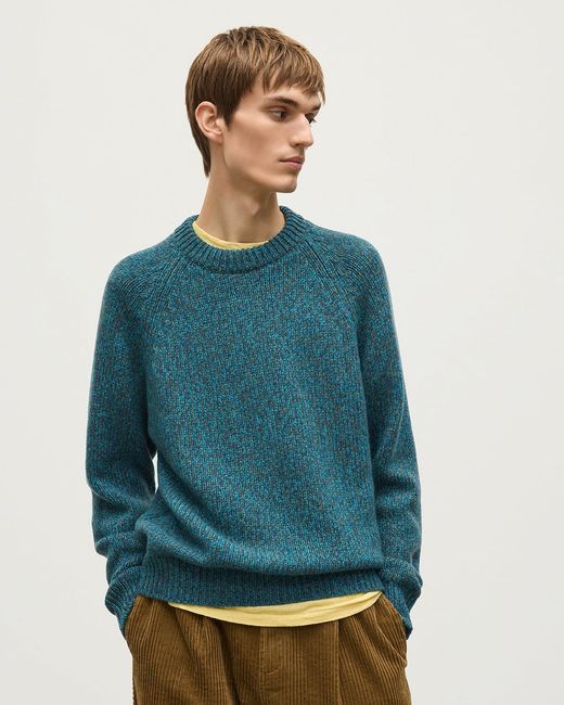 Johnstons Blue Fyfe Cashmere Jumper