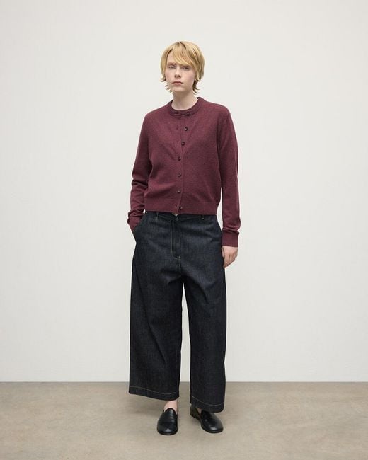 Johnstons Red Cashmere Cardigan