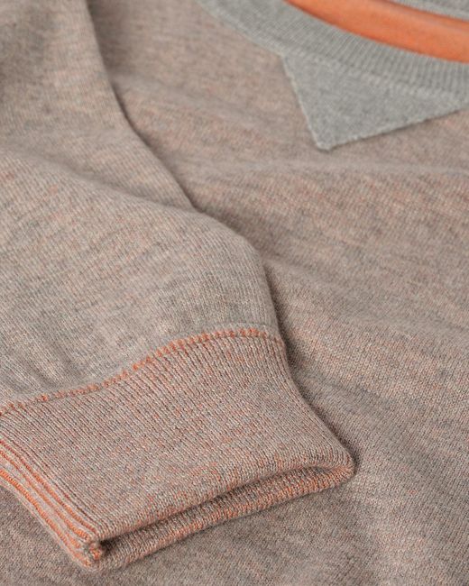 Johnstons White Beach Cashmere Sweatshirt for men
