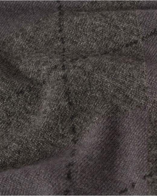 Johnstons Gray Clan Mid Argyle Cashmere Jumper