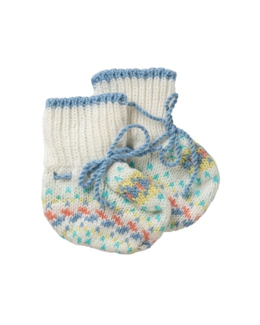 Johnstons Blue Baby's Fairisle Accessories Gift Set