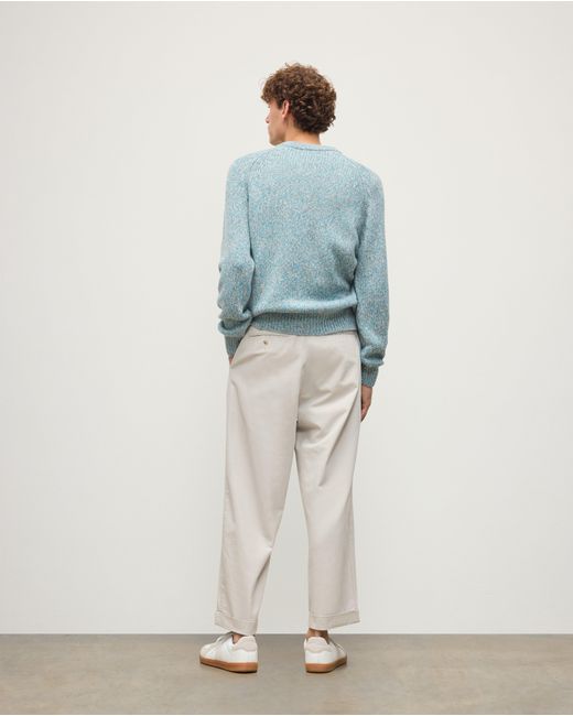 Johnstons Blue Fyfe Bright Cashmere Jumper