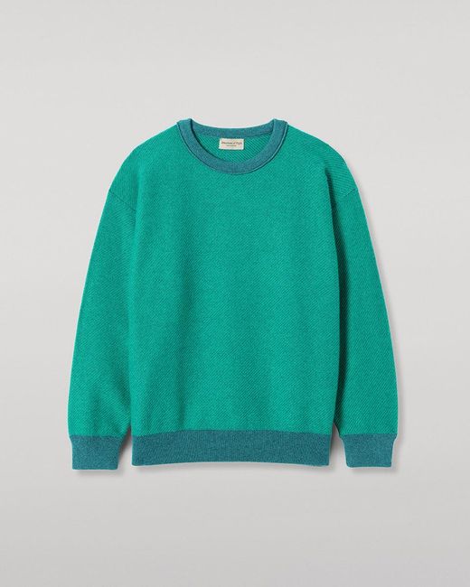 Johnstons Green Liddell Cashmere Sweatshirt for men