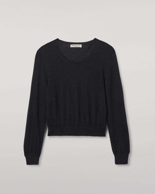 Johnstons Blue Ella Scoop Neck Superfine Cashmere Jumper