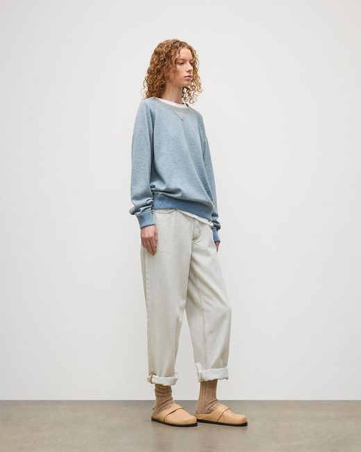 Johnstons Blue Beach Cashmere Sweatshirt