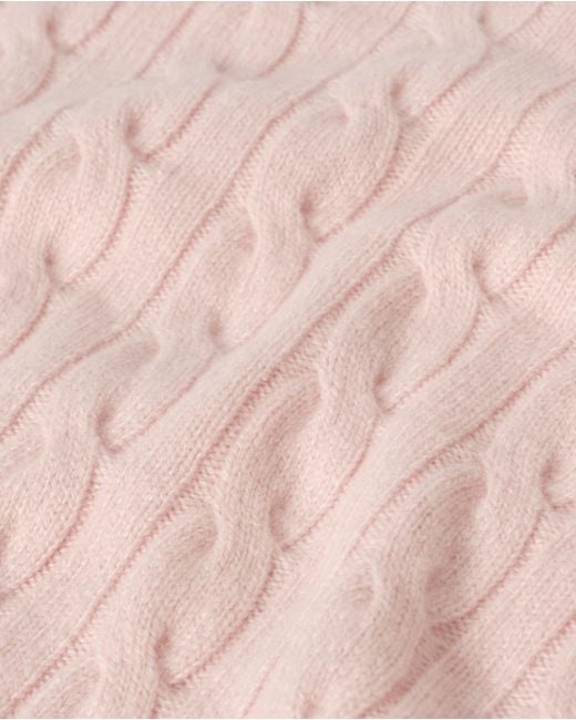 Johnstons Pink Kylesku Cashmere Jumper