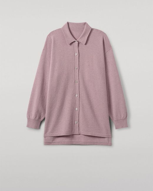 Johnstons Pink Munro Light Cashmere Shirt