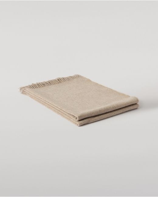 Johnstons Natural Plain Light Cashmere Throw