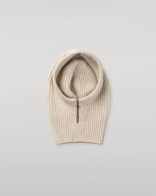 Johnstons White Nevis Cashmere Hood
