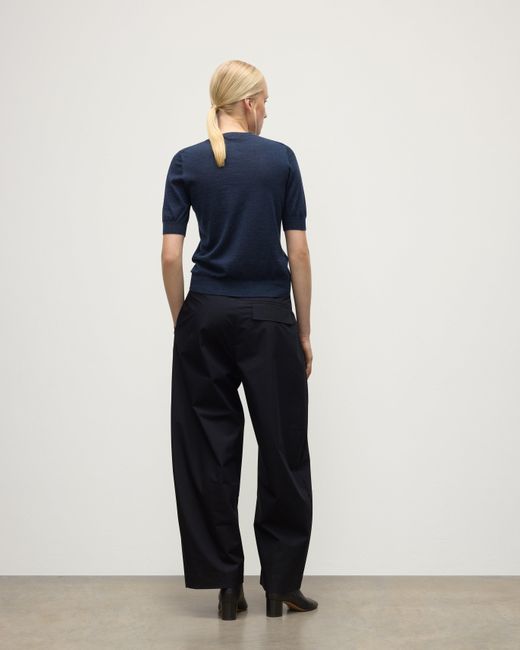 Johnstons Blue Honor Superfine Cashmere T-Shirt
