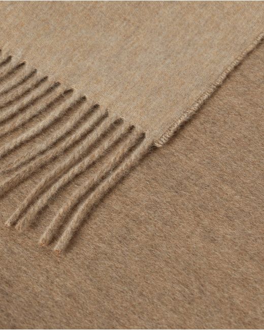 Johnstons Natural Reversible & Cashmere Throw