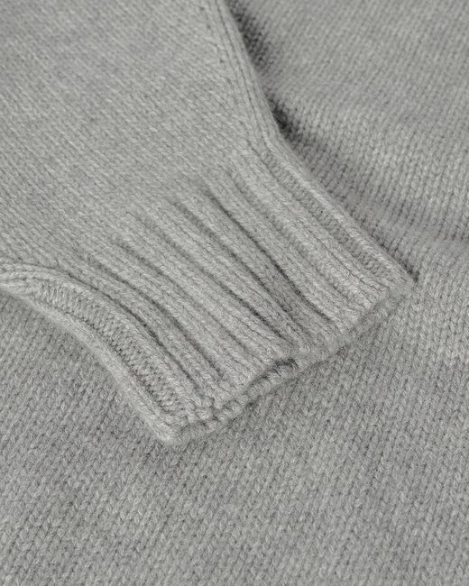 Johnstons Gray Relaxed Light Cashmere Jumper