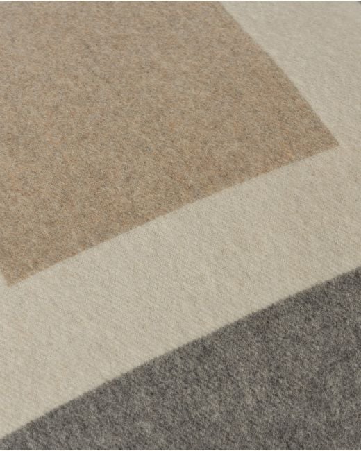 Johnstons Gray Art Geometric & Cashmere Cushion