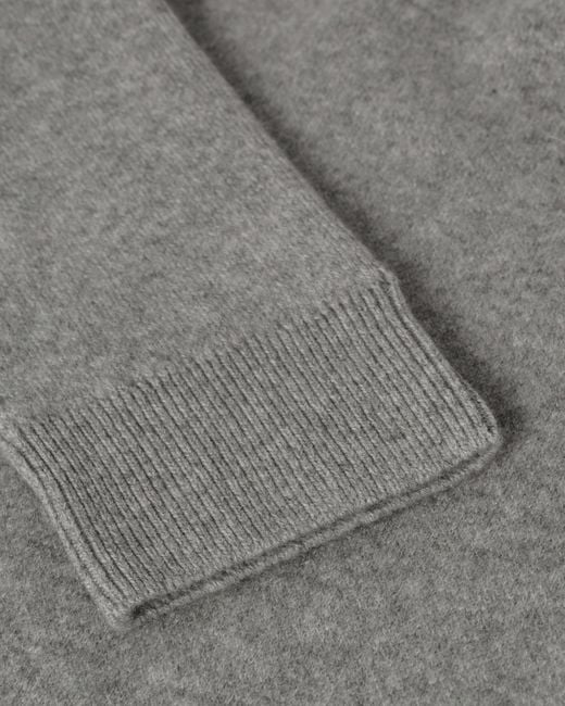 Johnstons Gray Double Face Light Sweatshirt for men