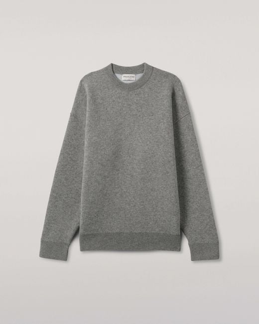 Johnstons Gray Double Face Light Sweatshirt for men