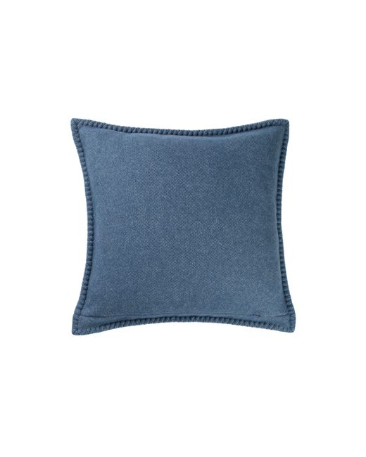 Johnstons Blue Blanket Stitched Basketweave Cushion