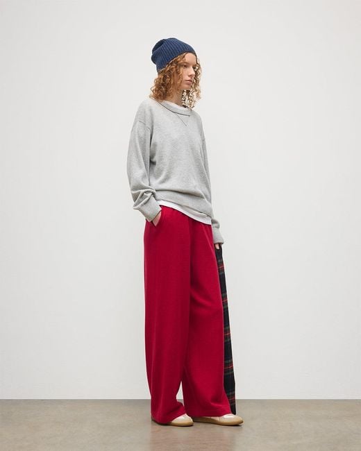 Johnstons White Stella Pale Cashmere Sweatshirt