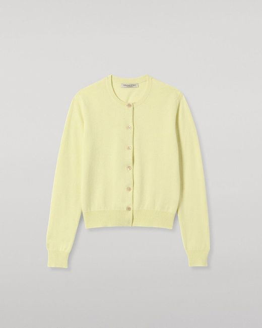 Johnstons White Iris Classic Cashmere Cardigan