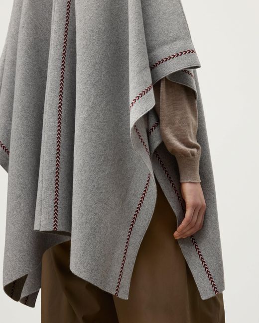 Johnstons Natural Hawk Light Cashmere Poncho